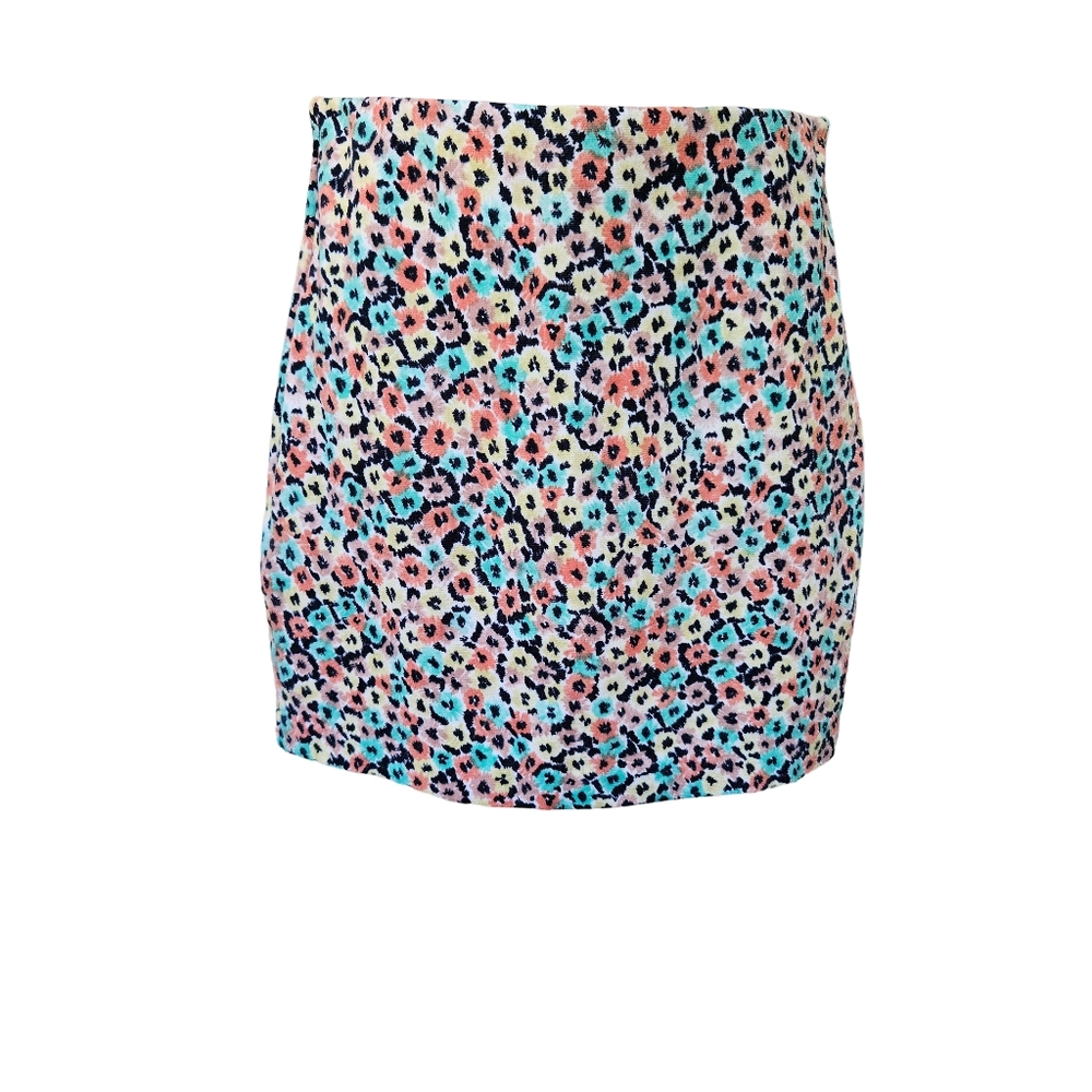BCBGeneration floral mini skirt